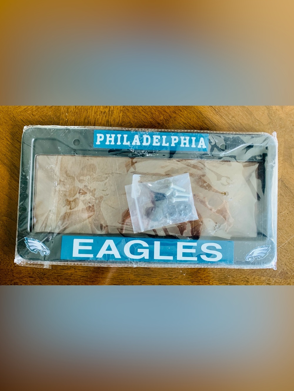 NFL Philadelphia Philly Eagles License Plate Holders, 2 Pack & Hardware, NEW